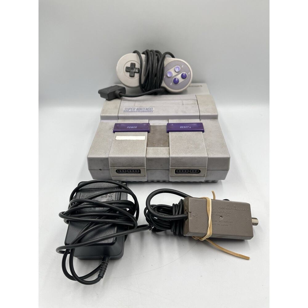Super Nintendo Entertainment System SNES Console SNS-001 w/ Controller & Cords
